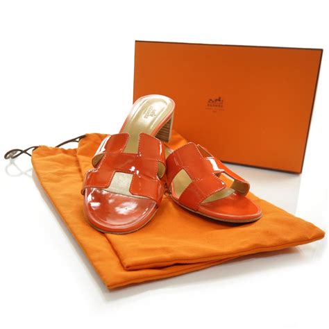 hermes oran sandals patent leather|oran shoes hermes.